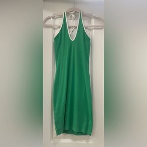wild fable green knit halter dress size XS